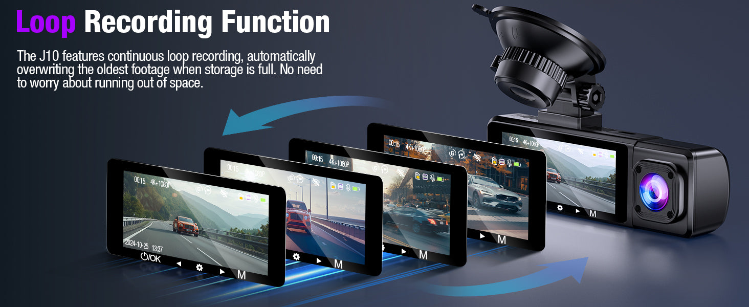 Tuisau 3 Channel 4K Dash Cam Front Inside Rear View
Tuisau 4K WiFi Dash Camera with Night Vision
Tuisau Triple Dash Cam with Parking Mode and G-Sensor
Tuisau Dash Cam with 64GB Card Front and Rear Recording
Tuisau 4K Car Camera with 5GHz WiFi and APP Control
Tuisau Triple Lens Dash Cam 4K/2.5K+1080P+1080P
Tuisau Front and Rear Dash Cam for Cars Night Vision
Tuisau J10 3 Channel Dash Camera with Loop Recording
