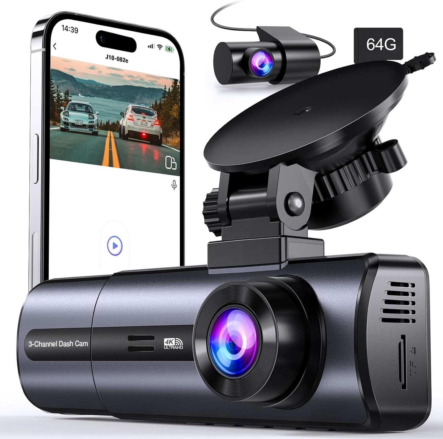 Tuisau 3 Channel 4K Dash Cam Front Inside Rear View
Tuisau 4K WiFi Dash Camera with Night Vision
Tuisau Triple Dash Cam with Parking Mode and G-Sensor
Tuisau Dash Cam with 64GB Card Front and Rear Recording
Tuisau 4K Car Camera with 5GHz WiFi and APP Control
Tuisau Triple Lens Dash Cam 4K/2.5K+1080P+1080P
Tuisau Front and Rear Dash Cam for Cars Night Vision
Tuisau J10 3 Channel Dash Camera with Loop Recording